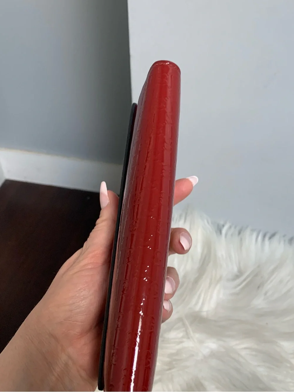 Authentic red patent leather Gucci long wallet w heart snap ❤️ - Picture 7 of 16